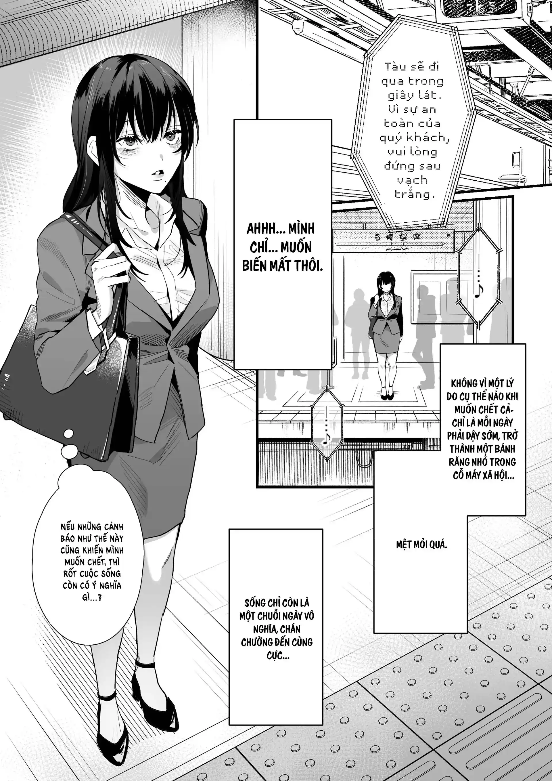 Đọc truyện [21+] Chika-chan Hôm Nay Cũng Muốn Chết~ Cuộc Sống Chung Của Một Anh Chàng Phát Thanh Viên Và Một Cô Nhân Viên Văn Phòng Muốn Tự Vẫn. - Chap 1