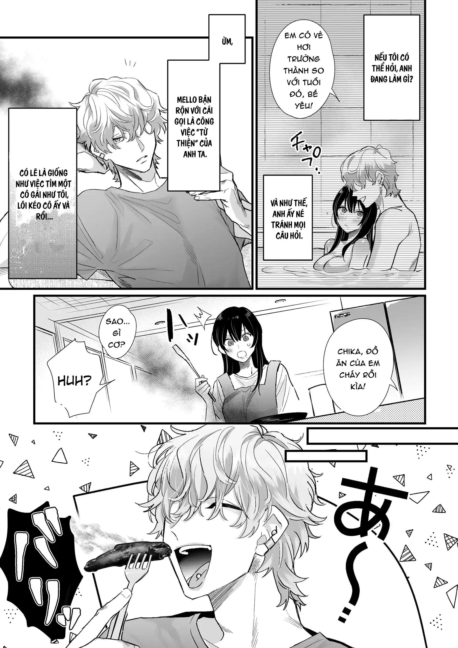 Đọc truyện [21+] Chika-chan Hôm Nay Cũng Muốn Chết~ Cuộc Sống Chung Của Một Anh Chàng Phát Thanh Viên Và Một Cô Nhân Viên Văn Phòng Muốn Tự Vẫn. - Chap 4-full